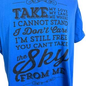 FIREFLY Men's 3X Vintage y2k Blue Theme Song "Can't Take the‎ Sky" Tee T-shirt